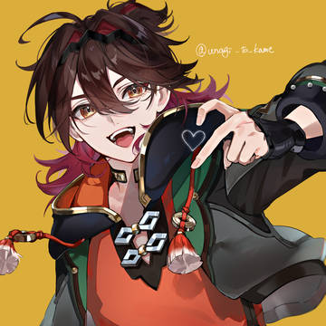 最近描いた原神(少年)キャラたち