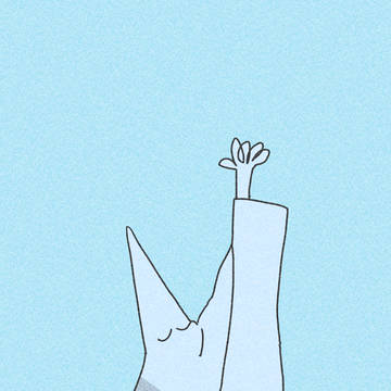 てをふる