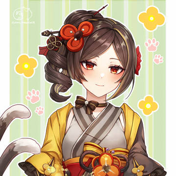 千織お姉さんとご満悦な綺良々ちゃん🐾