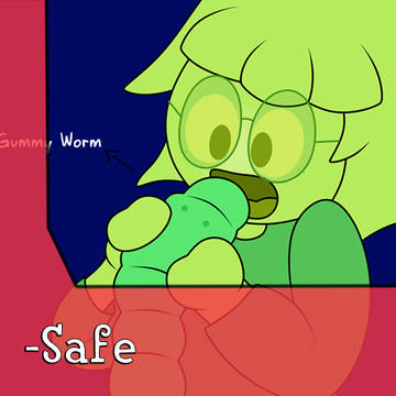 Korumi eats a Gummy Worm