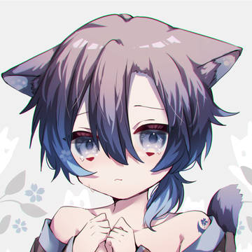 夜桜色の猫耳少年