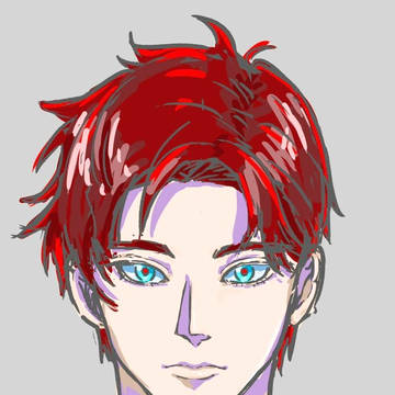 正面顔