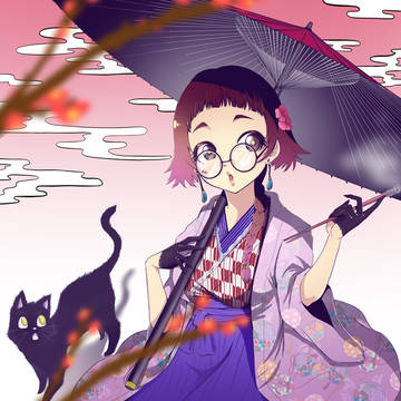 大正ロマン風？な娘