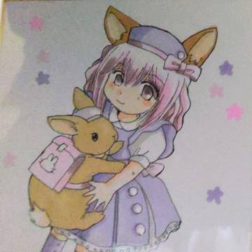 おんなのことうさぎのちぃちゃん
