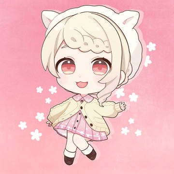 看板娘の春仕様🦙🌸