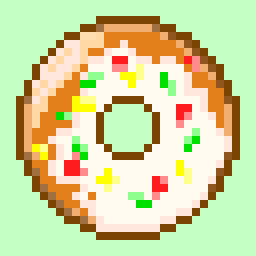 ドーナツのドット絵
