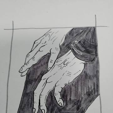 友人の本に 挿絵