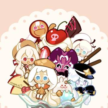 白髮少女餅乾聖代