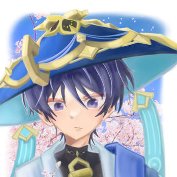 厚塗りの放浪者描いてみた