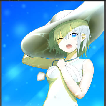 A slightly windy summer day