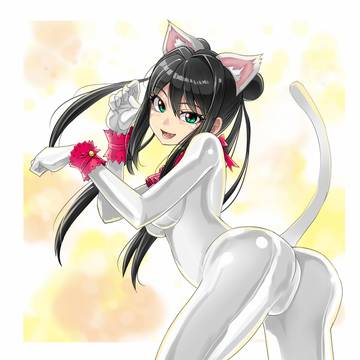 skeb依頼イラスト フェイ白猫スーツ