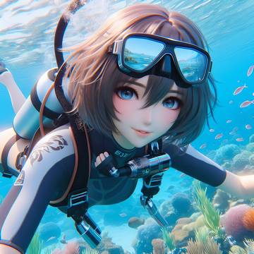 Diving in the ocean 🌊