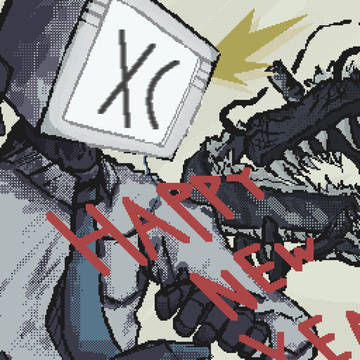 2024年　正月ピクセルアート