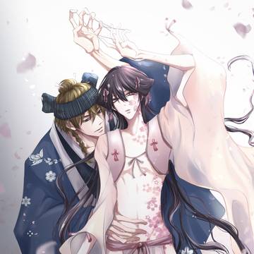 桜人形と人形師 （ちゅんたか）