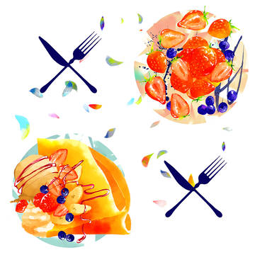 Crepe&fruits