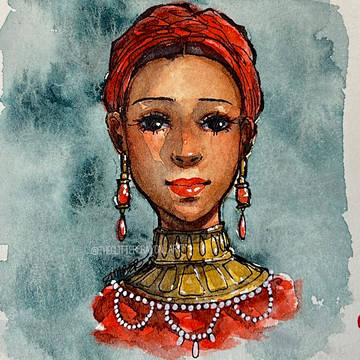 Pen Doodle + Watercolor 3