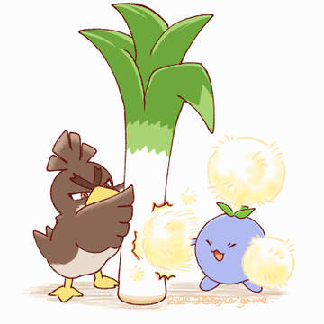 奮闘するワタッコ