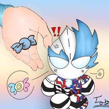 ultraman blazar and candy