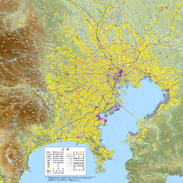 帝国書院風 南関東地図