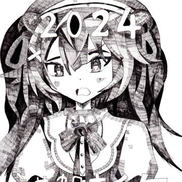 2024年度年賀状イラスト 天宮こころ