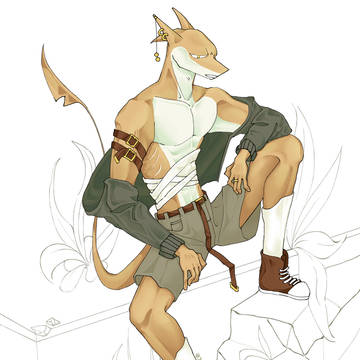 Rendered OCs + Sketches