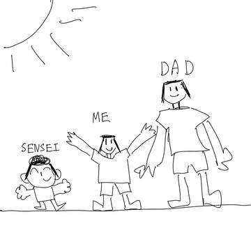ホラー映画で子供の描く絵