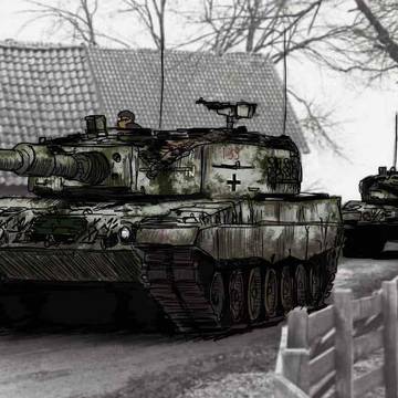 第二回合(豹2A4主力戦車 1970 荷兰)