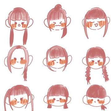いろんな髪型