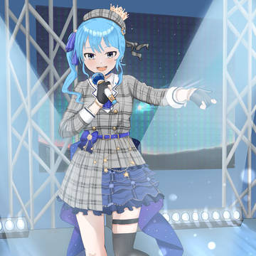 ホロライブの歌姫、すいちゃん描いてみた