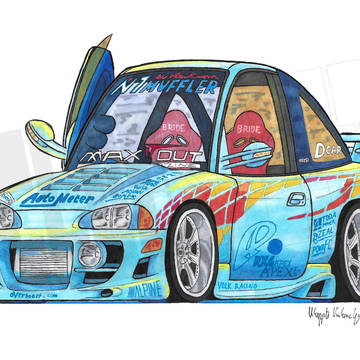 1993年型 日産180SX(RPS13、エクリプス顔)