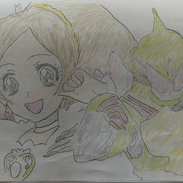 仮面ライダーとプリキュアのダブルイラスト１１