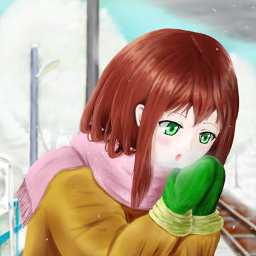 寒い冬のもこもこ