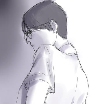 光に背を向け