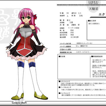 【幻想異本_キャラガイド】エクレーヌ/ショウジュ
