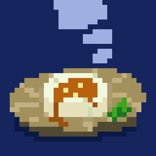 ドット絵　味噌田楽大根