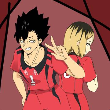 黒尾と研磨。