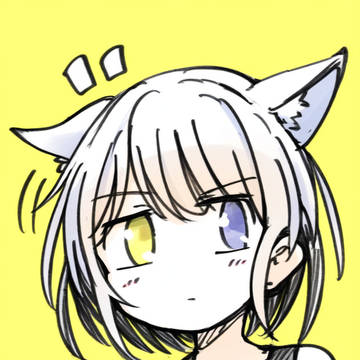 驚いた猫