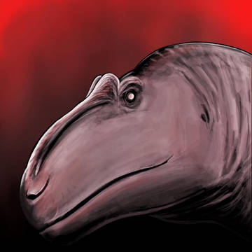 Allosaurus portrait