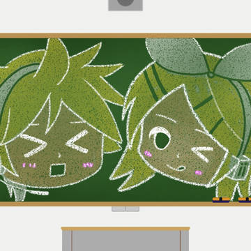 黒板アート風イラスト！！