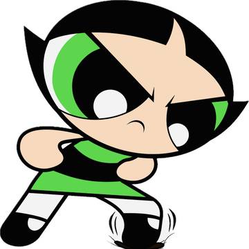 Buttercup stepping on a bug