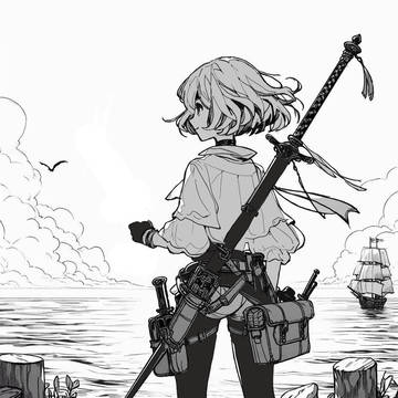 魔法少女李华酱 李华人设概念图（找好兄弟白嫖版）