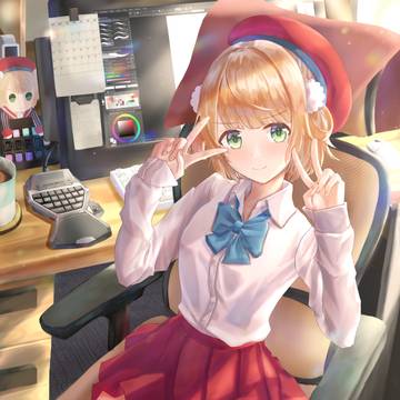 ういダブルピース！