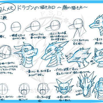 【個人メモ】ドラゴンの描き方