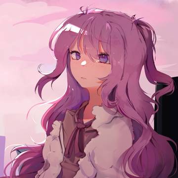 Pink haired girl