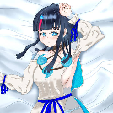 エリセちゃん、ベッドで休憩