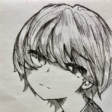 ボールペンで落書き