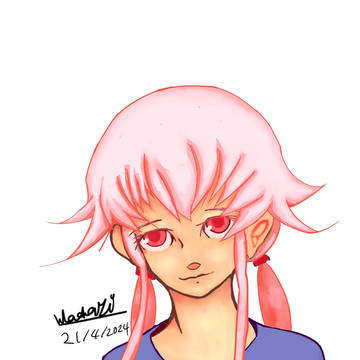 Yuno Gasai in baju kurung