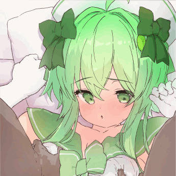 緑髪娘OCちゃんパ◯ズリ