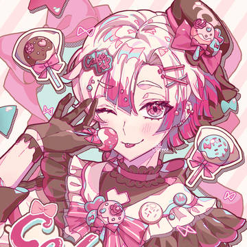 カラフルなケーキポップ🍰🍭