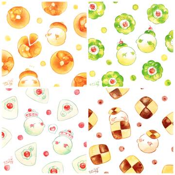 かわいい食べ物×おばけたち